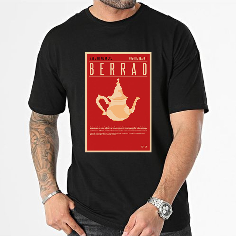 T-shirt Culture Marocaine, Théière Berrad Vintage